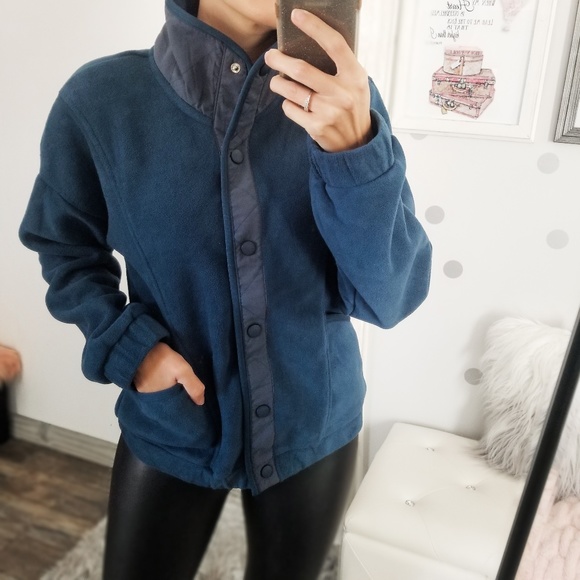 Fall Winter Soft Fleece Button Up Jacket Pockets Bomber Jacket Classy Chic - Picture 2 of 5